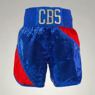 ZX BX Blue & Red Ben O Custom Boxing Shorts & Trunks