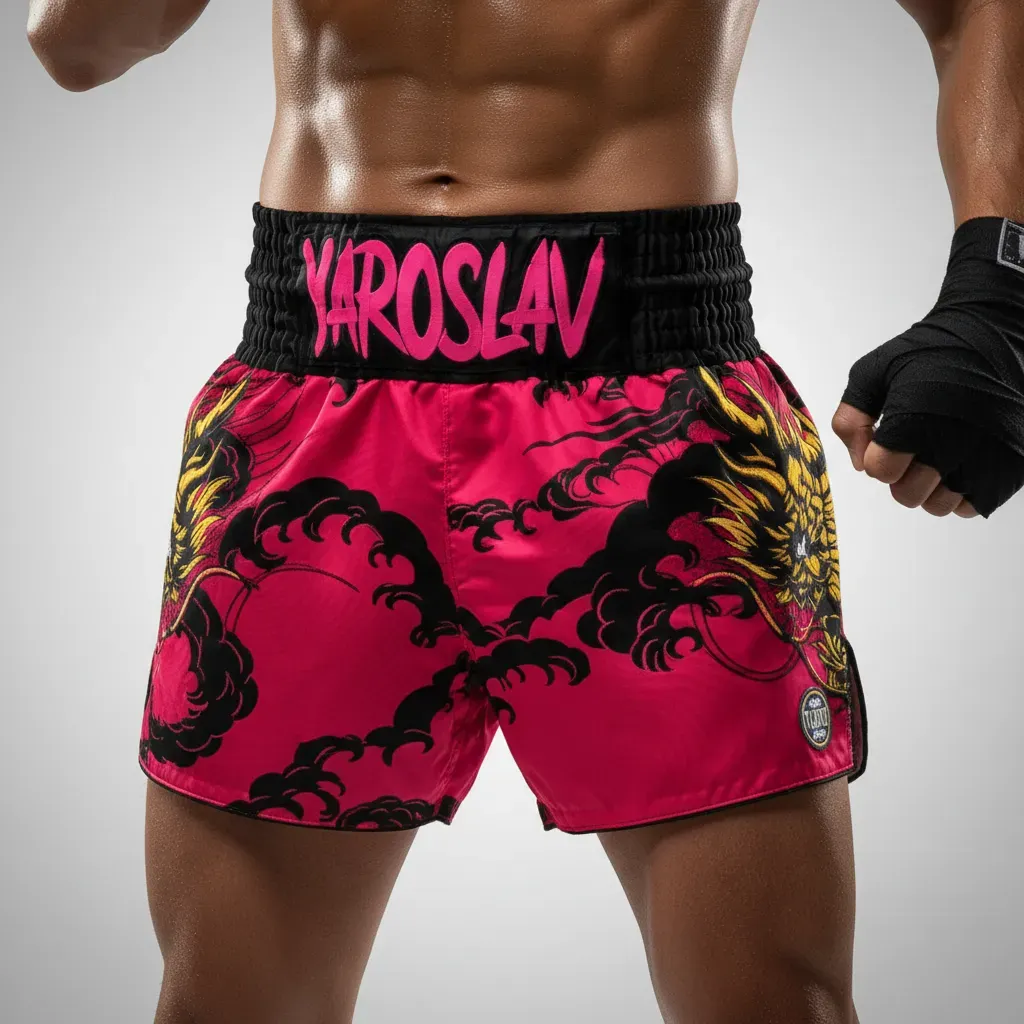 Tatsu Storm  Pink & Black 196918 Muay Thai Shorts
