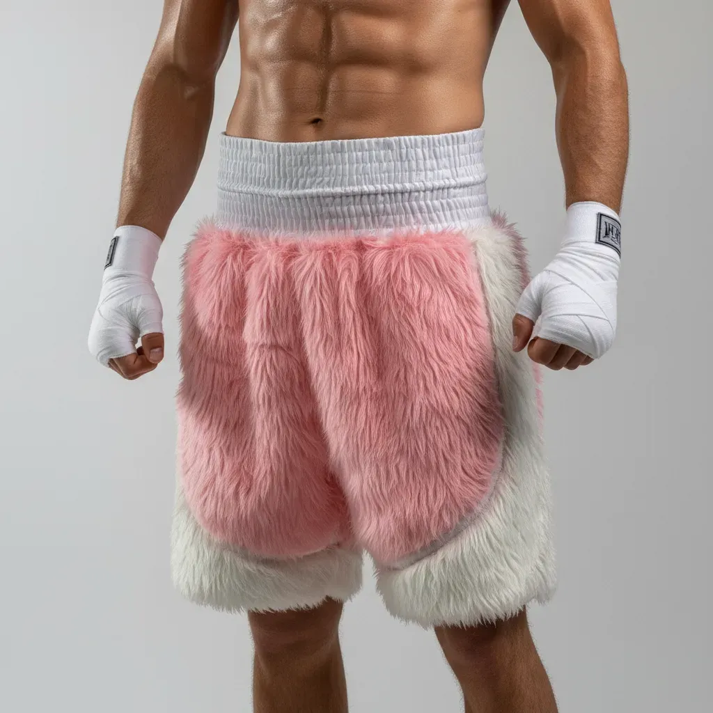 Lorenzo BX Pink & White Josh F Custom Boxing Shorts & Trunks