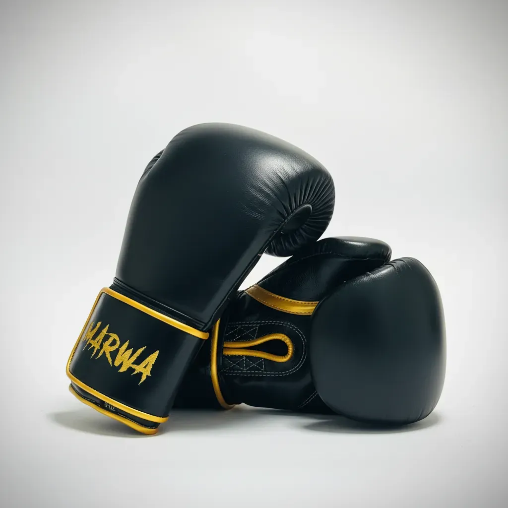 Gloves Classic Black Sharmin N Boxing Gloves