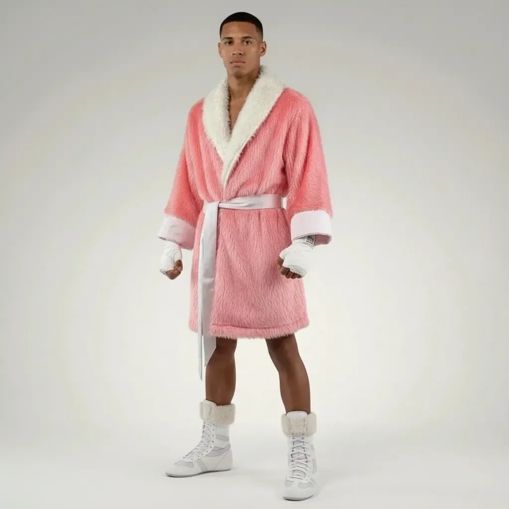 Playboy Robe Pink & White Josh F Robes