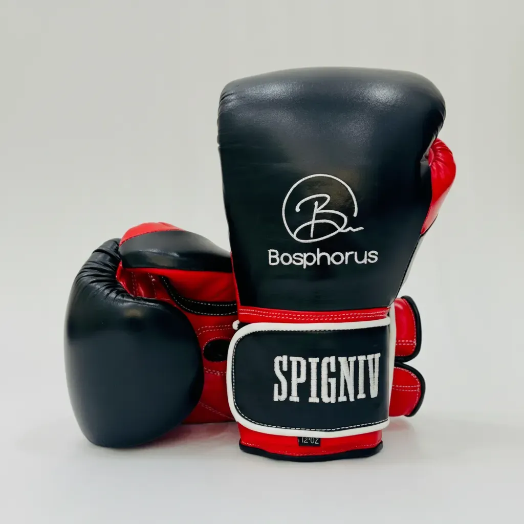 Gloves Classic Black & Red & White  Pawel G Boxing Gloves