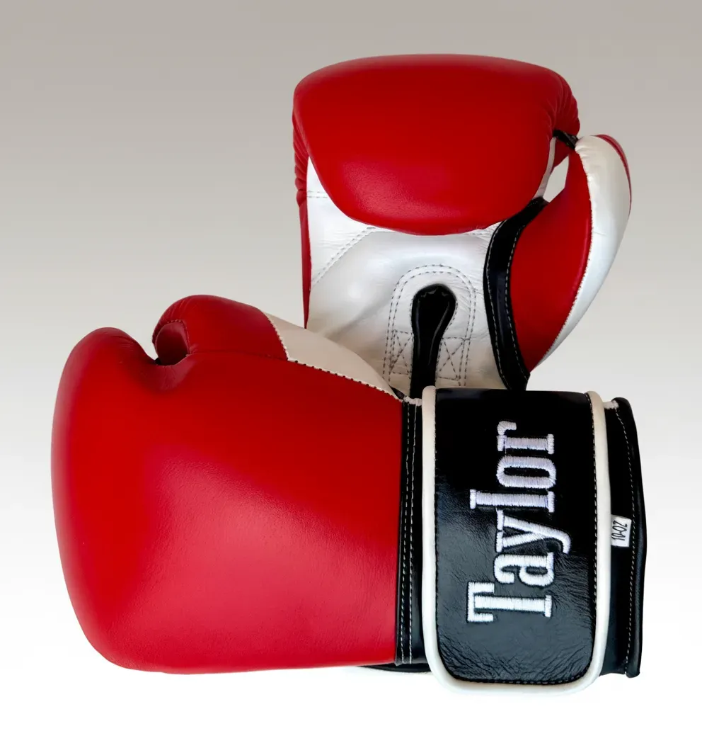 Gloves Classic Red & Black & White James M Boxing Gloves