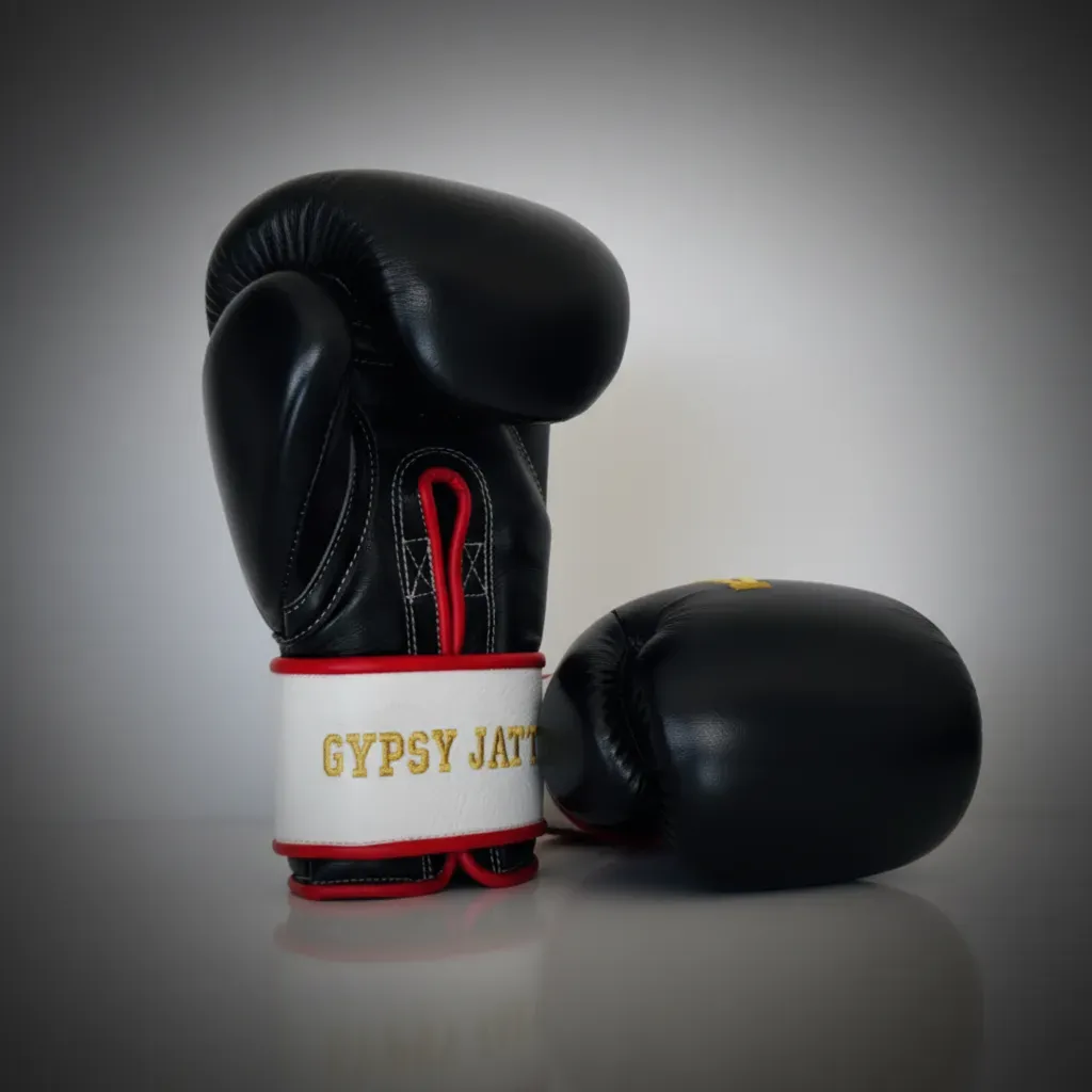 GLOVES EASY (2 colour) Black & White Morgan L Boxing Gloves