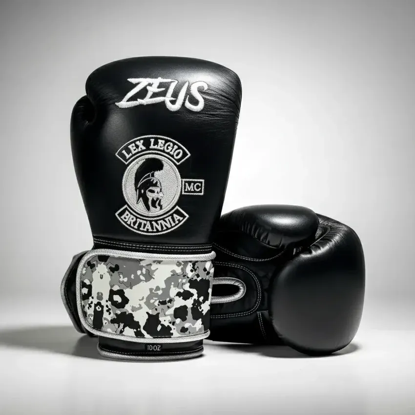 GLOVES EASY (2 colour) Black & Black white camo Jack C Boxing Gloves