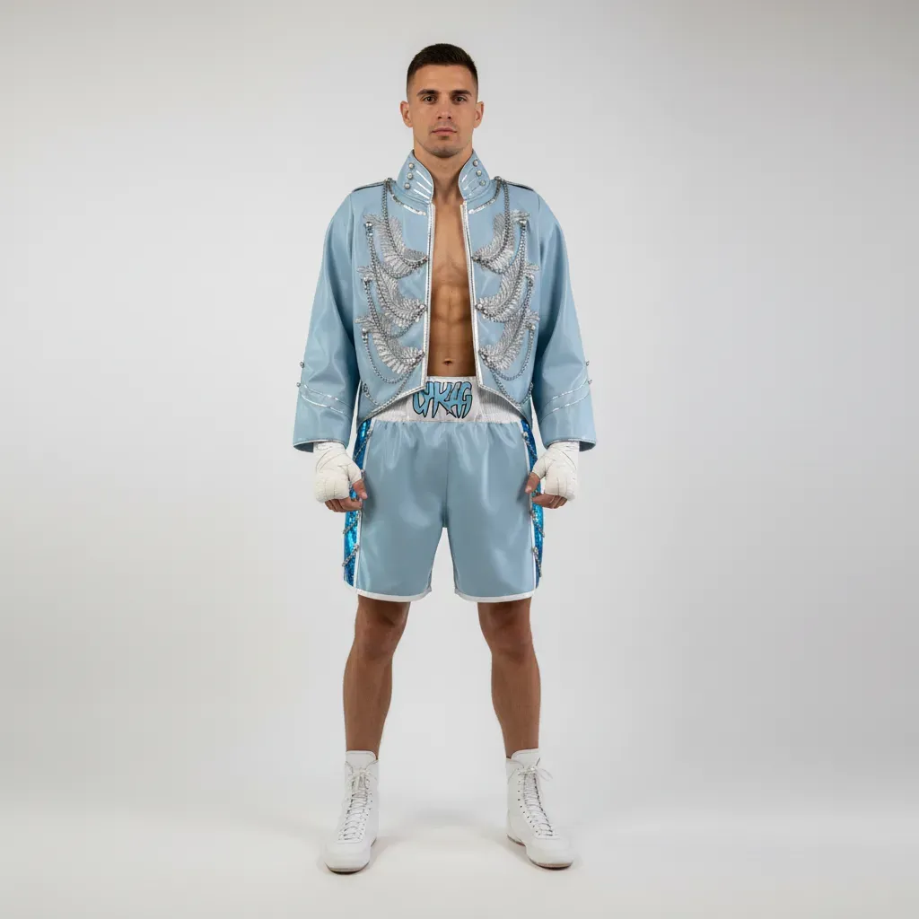 SOLDIER JKT   Baby Blue & Connor G Jackets