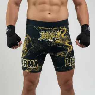 Classic Vale Tudo MMA (Short) Black gold marble Billy H Compression Shorts