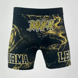 Classic Vale Tudo MMA (Short) Black gold marble Billy H Compression Shorts