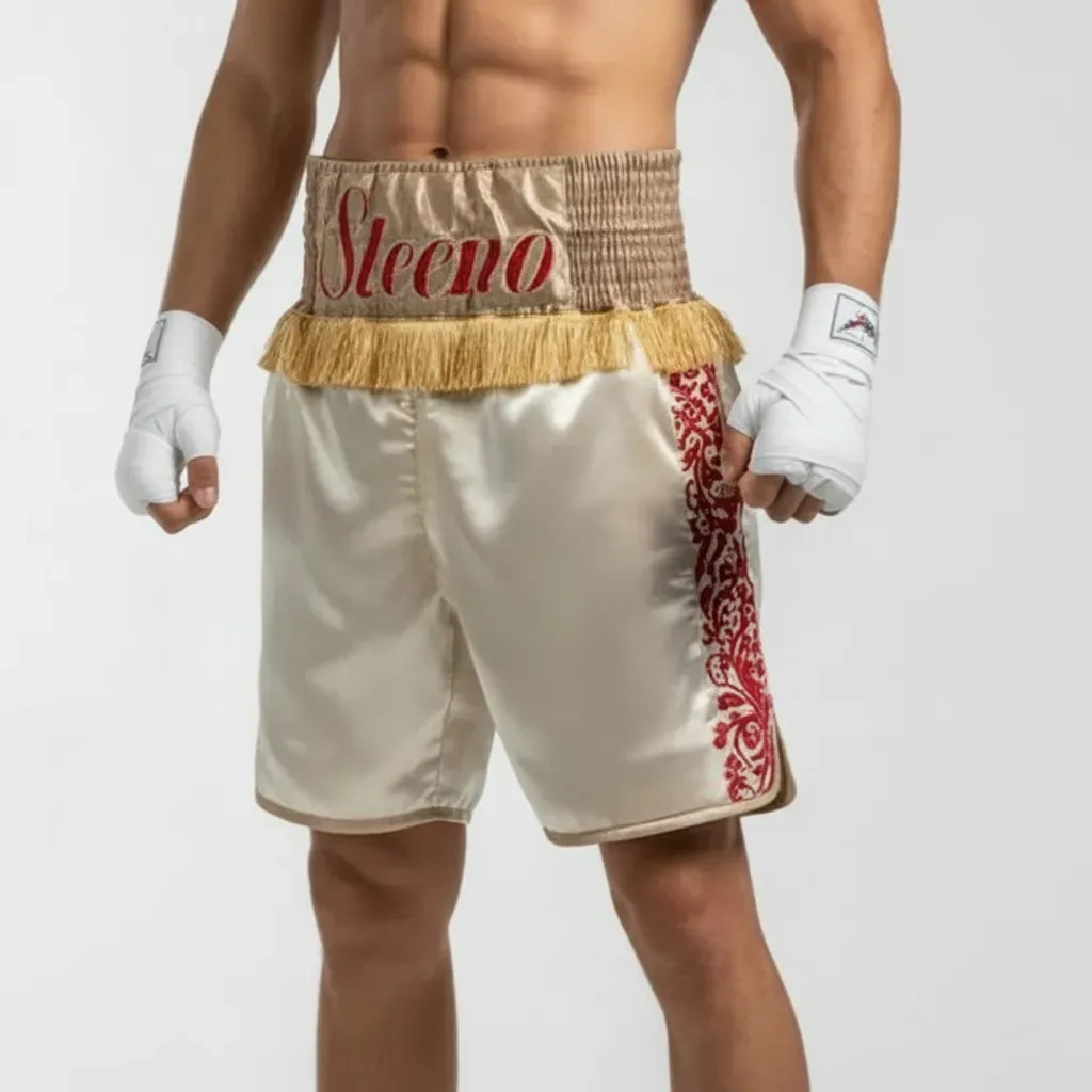 Royal BX Gold  Isiah S Custom Boxing Shorts & Trunks
