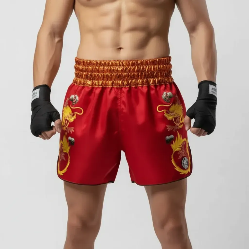DRAGON MTS Red Leah W Muay Thai Shorts