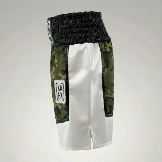 BOMBER BX Green Camo Angelo P Custom Boxing Shorts & Trunks