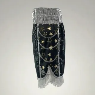 SOLDIER BX Black Trey F Custom Boxing Shorts & Trunks