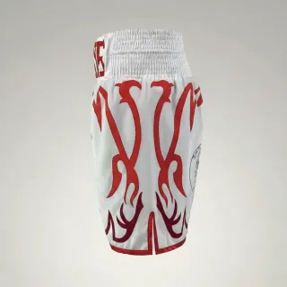Blaze bx White & Red Gresham G Custom Boxing Shorts & Trunks