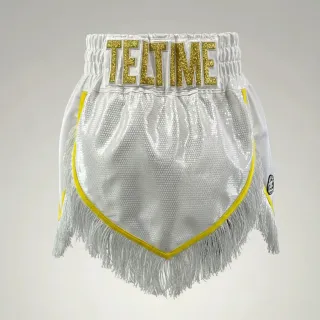 Queen GLA White & Yellow Tel W Gladiator Shorts