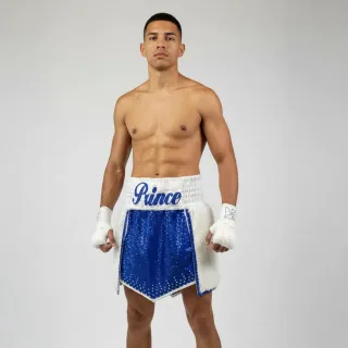 David GLA Blue & White Ben M Gladiator Shorts