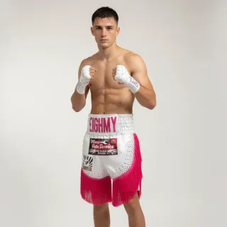  White & Ponk  dakoda  E Custom Boxing Shorts & Trunks