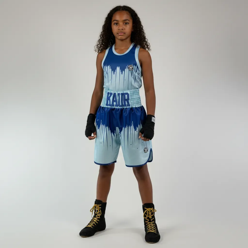 Shine bright vest Ice Blue   Charan  K Vests