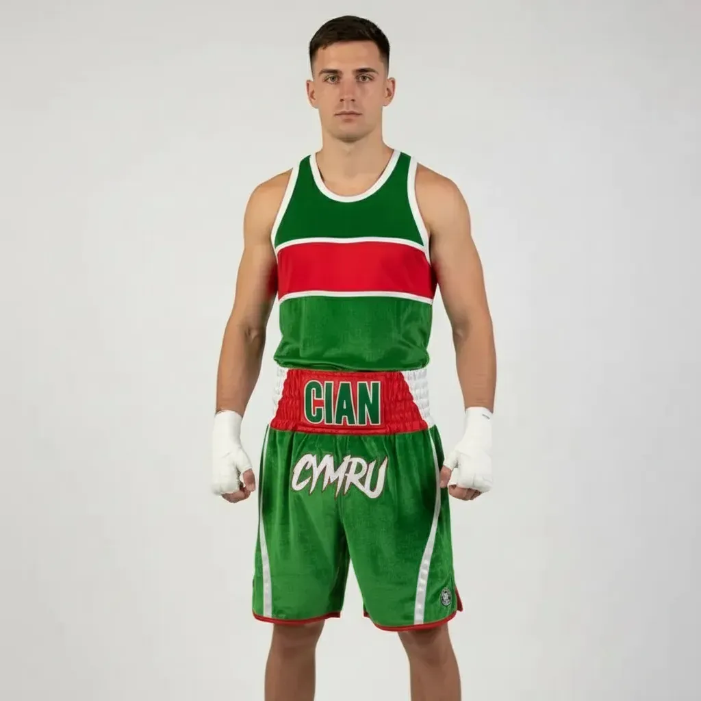 RIFLES VEST Green & Red  Anthony E Vests