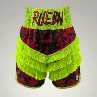  Red Black Camo & Neon Yellow Green Christopher  J Full Kits