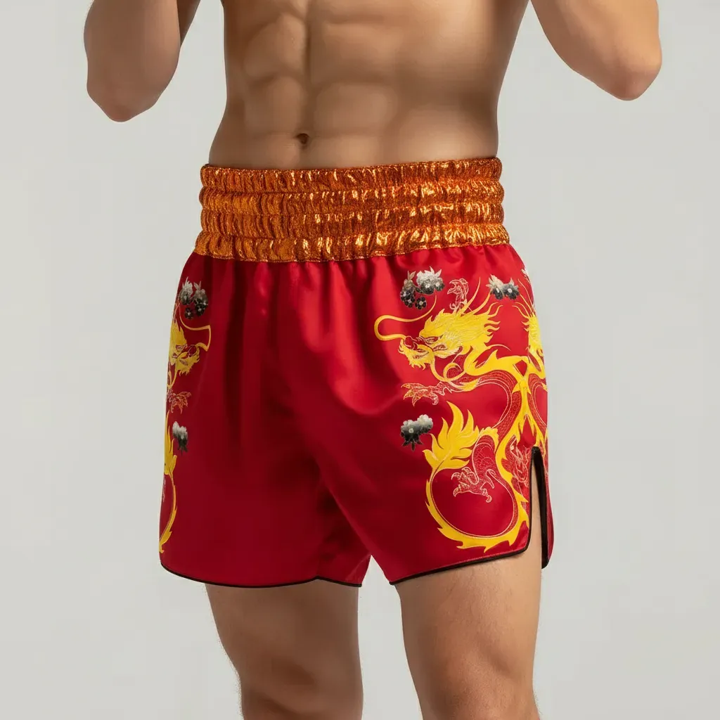 DRAGON MTS Red Leah W Muay Thai Shorts