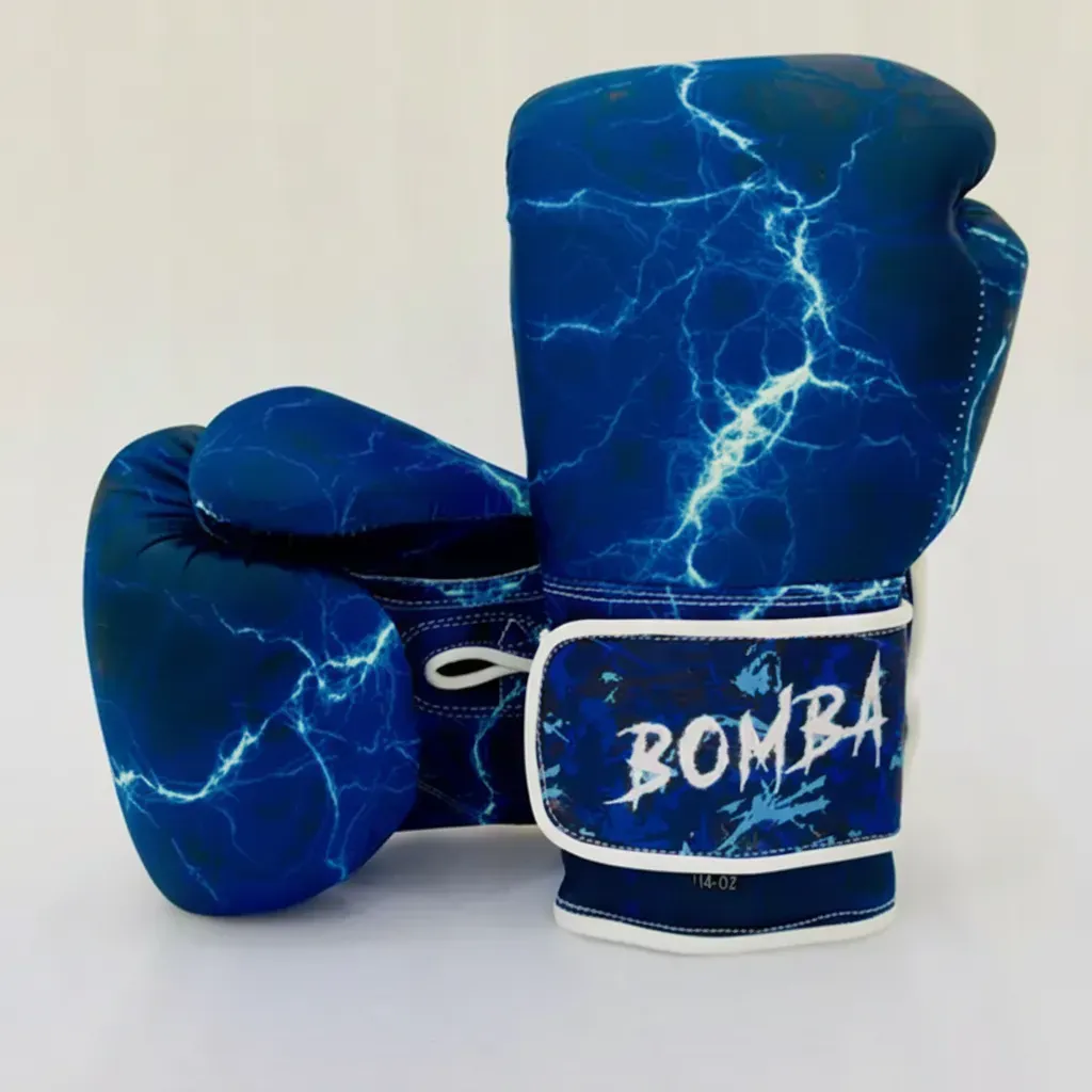 Quick Fire Flex Lite (2 colour) Lightning & Blue camo Benjamin S Boxing Gloves