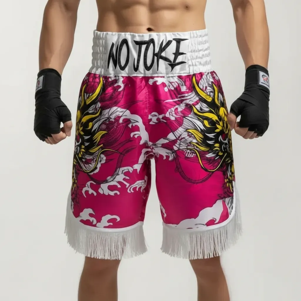 Tatsu Storm   Purple & Pink  Simone R Custom Boxing Shorts & Trunks