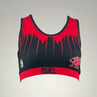Shine Bright Sports Bra Black & Red Lars V Sports Bra