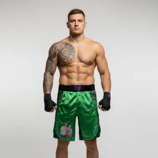 Carbon MMA  Green  Carley W MMA Shorts
