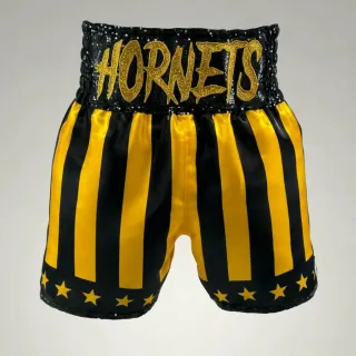 CREED BX Black & Yellow Aaron D Custom Boxing Shorts & Trunks