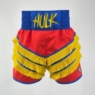 Rebel BX Teresa Red & Blue & Yellow Custom Boxing Shorts & Trunks