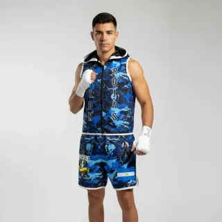 Danielle Blue Camo & White