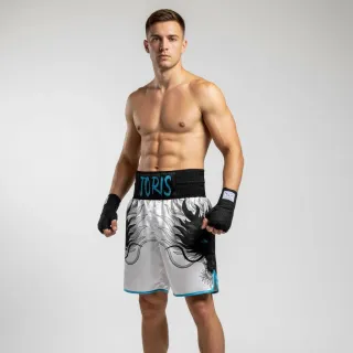 Tatsu Storm BX Joris White & Black Custom Boxing Shorts & Trunks
