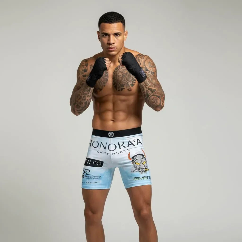 Haringey Compression/ Vale Tudo shorts Nelson  Cloudy Sky Compression Shorts