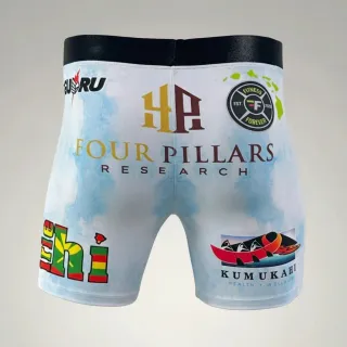 Haringey Compression/ Vale Tudo shorts Nelson  Cloudy Sky Compression Shorts