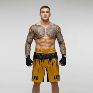 Shine bright MMA Claire True Gold & Black MMA Shorts