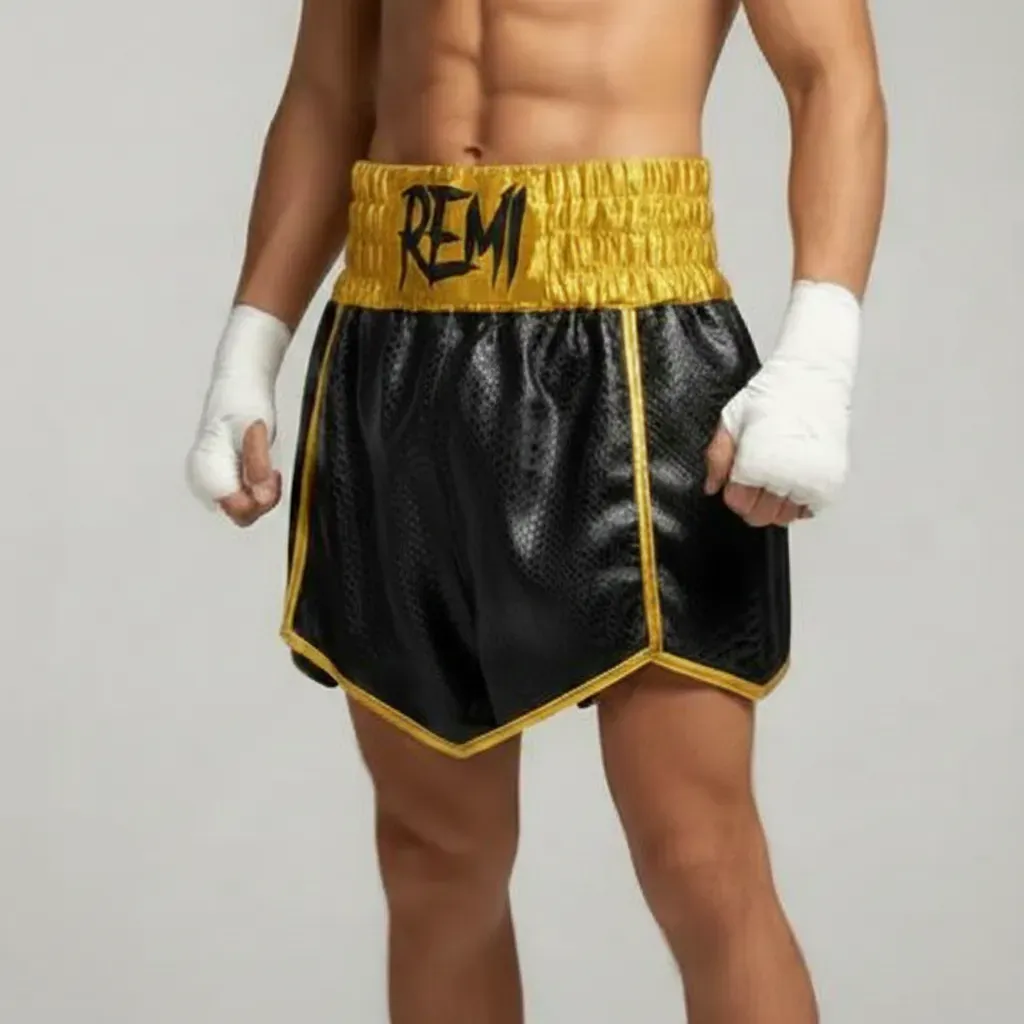 THOR Gladiator Braeylon Black & King Gold Gladiator Shorts