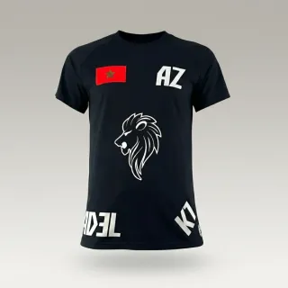 Raglan T-shirt Adel Black T-shirts