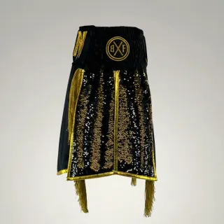  Boxfit Black & Gold Gladiator Shorts