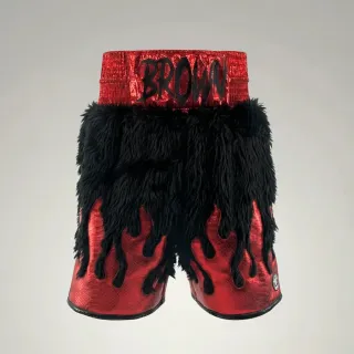 Fire BX Nijay Black & Red Custom Boxing Shorts & Trunks