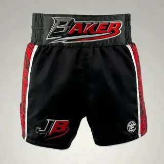 Tribal MTS Paula Black & Red Muay Thai Shorts