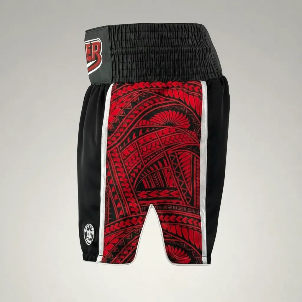Tribal MTS Paula Black & Red Muay Thai Shorts