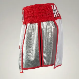 Warrior GLA Daniel Silver & White & Red Gladiator Shorts