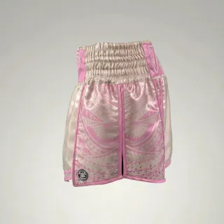 Tribal Gla Kishawn Beige & Pink Gladiator Shorts