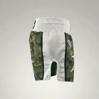 Cristian Green Como Muay Thai Shorts with Thin Waistband Arch