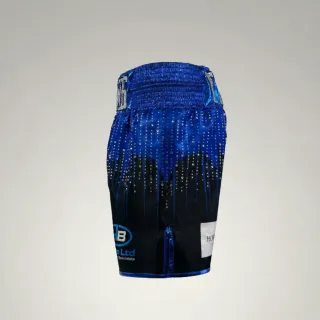 Shine bright BX Daniel Blue & Black Custom Boxing Shorts & Trunks