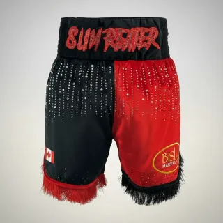 Haringey BX Arjun Red & Black Custom Boxing Shorts & Trunks