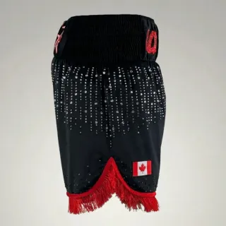 Haringey BX Arjun Red & Black Custom Boxing Shorts & Trunks