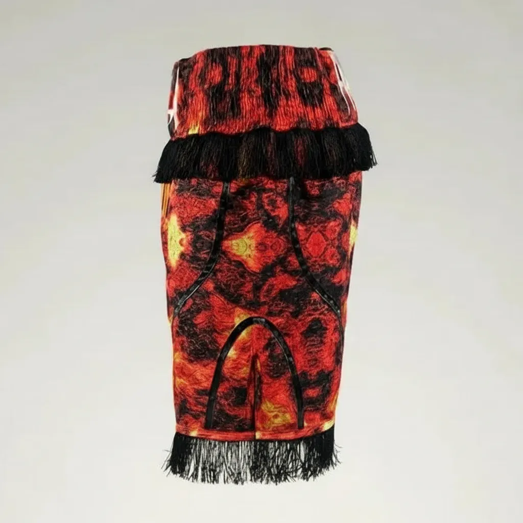 Dream BX Isaiah Red Lava Custom Boxing Shorts & Trunks