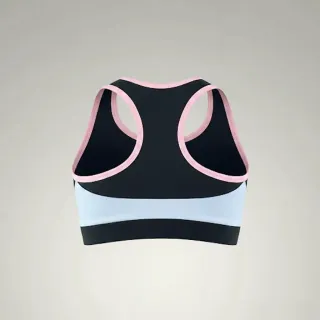 Sky Sports Bra Christian Black & Light Blue Sports Bra