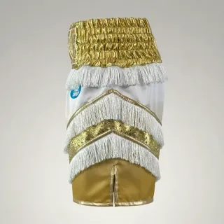 New York BX Cameron Gold & White Custom Boxing Shorts & Trunks